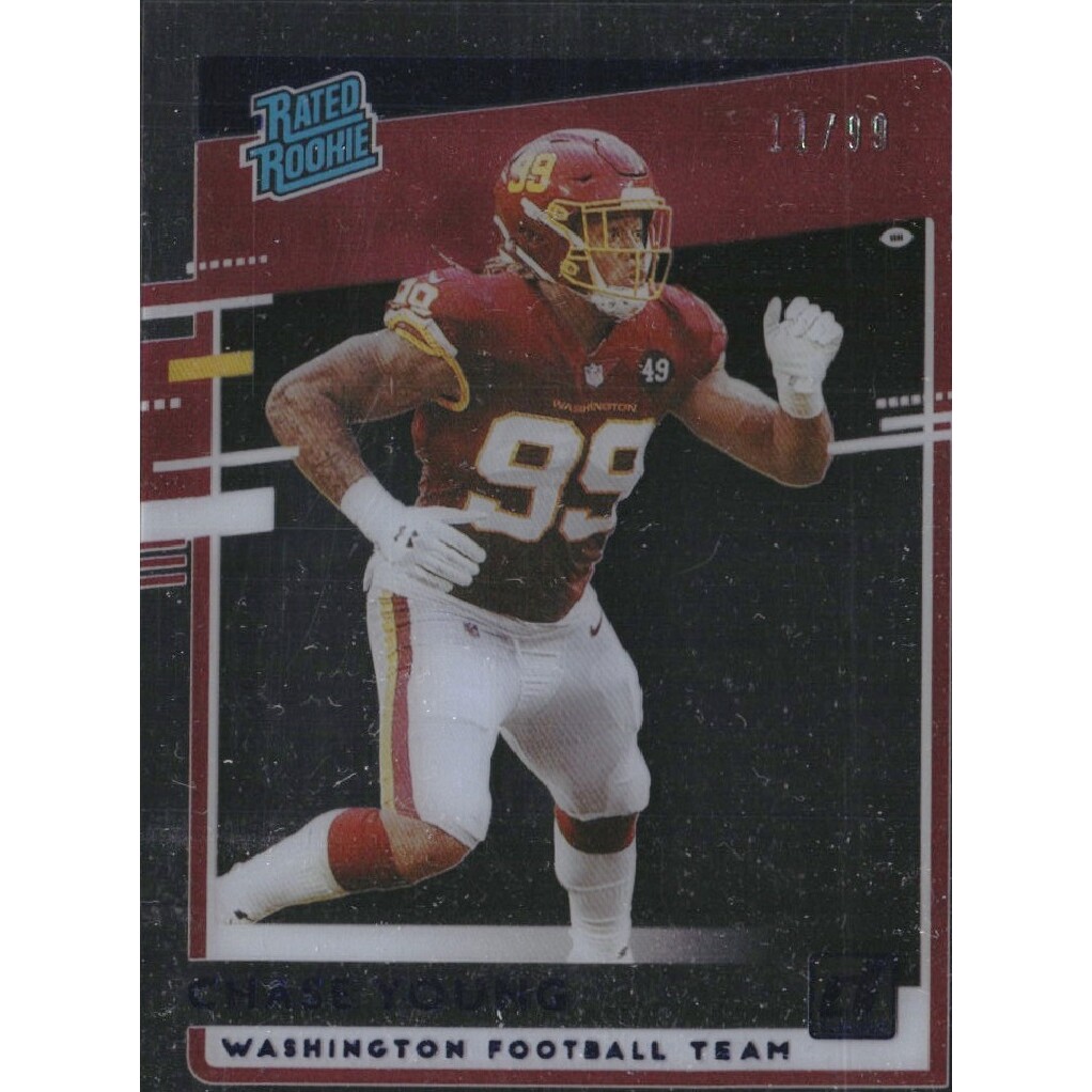 2020 Donruss Clearly Rated Rookies Blue #44 Chase Young