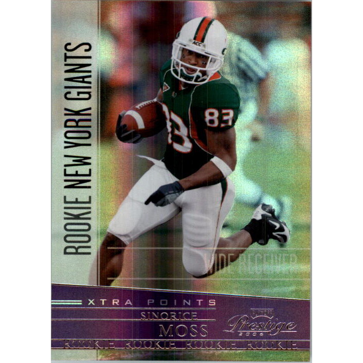 2006 Playoff Prestige Xtra Points Purple #235 Sinorice Moss