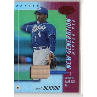 2002 Leaf Certified Mirror Red #197 Angel Berroa NG Bat
