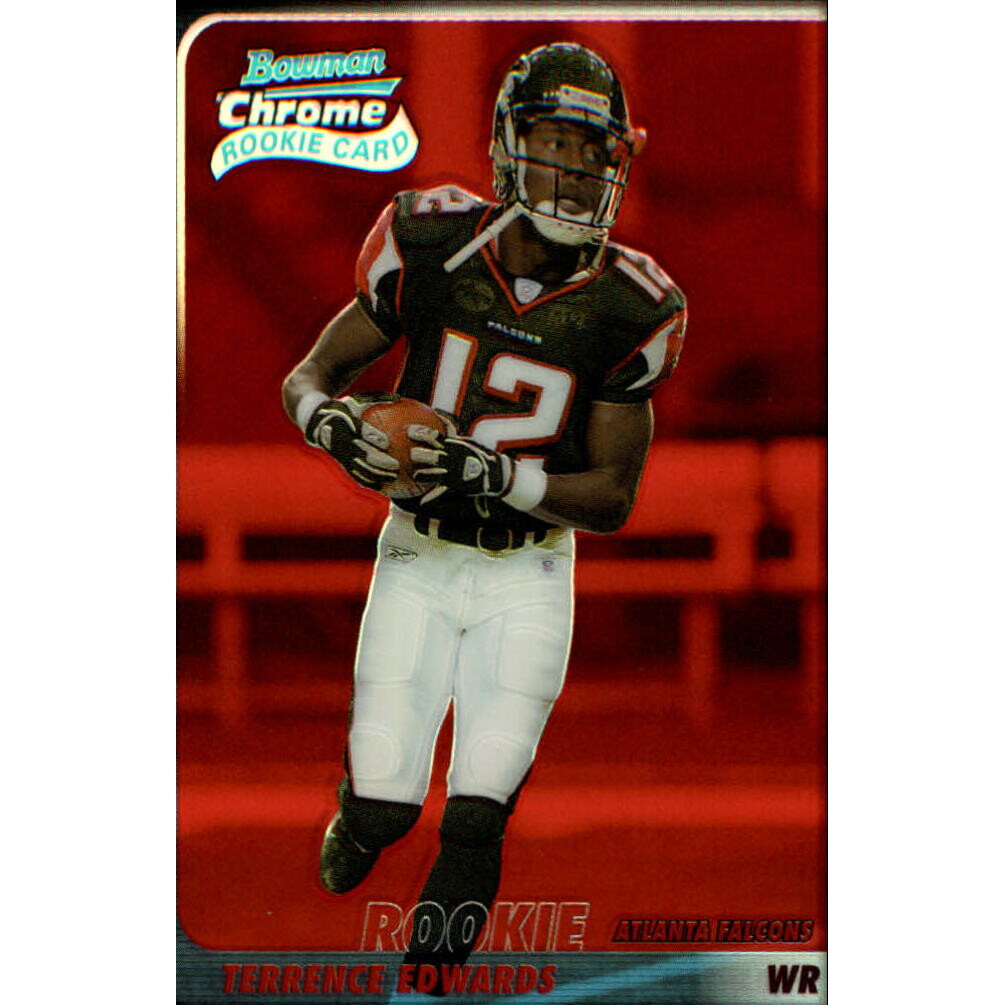 2003 Bowman Chrome Red Refractors #142 Terrence Edwards. rookie card picture