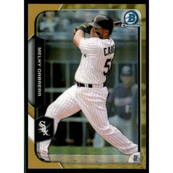 2015 Bowman Chrome Gold Refractors #66 Melky Cabrera