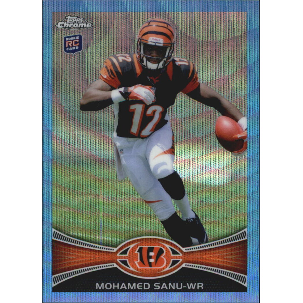 2012 Topps Chrome Blue Wave Refractors #BW98 Mohamed Sanu