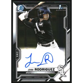 2021 Bowman Chrome Prospect Autographs #CPAJRO Jose Rodriguez