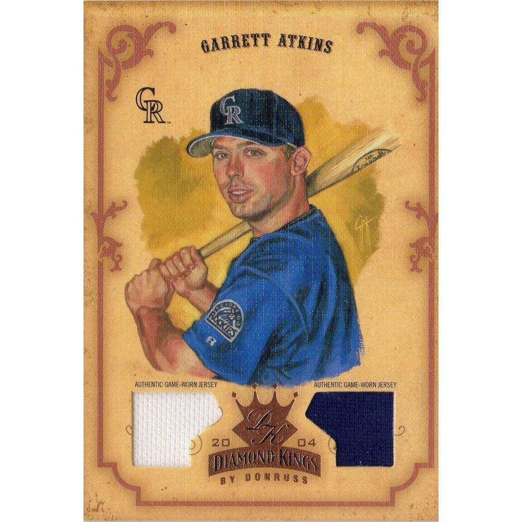 2004 Diamond Kings DK Materials Bronze #116 Garrett Atkins Jsy-Jsy/100