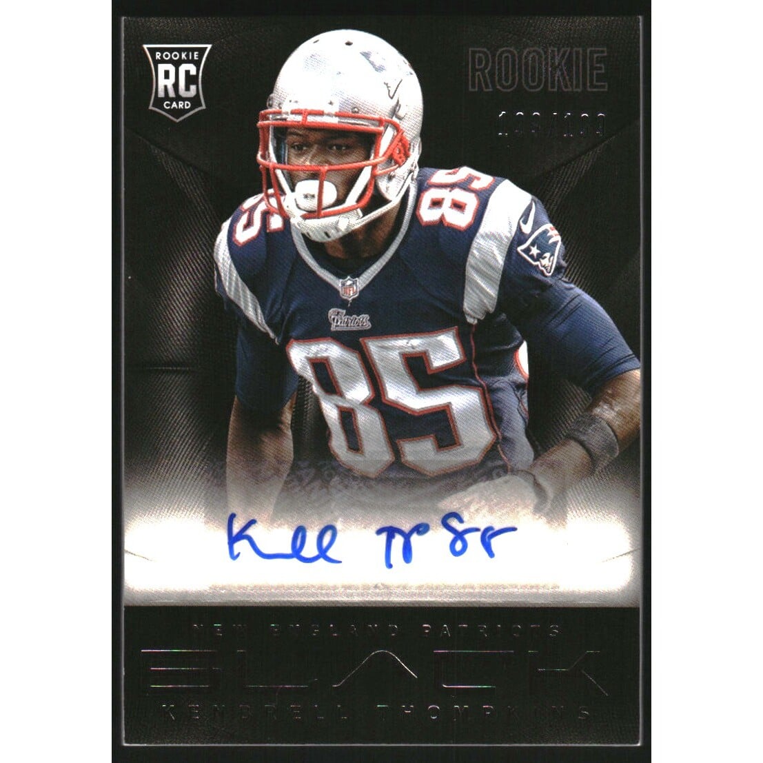 2013 Panini Black Rookie Signatures #192 Kenbrell Thompkins/199. rookie card picture