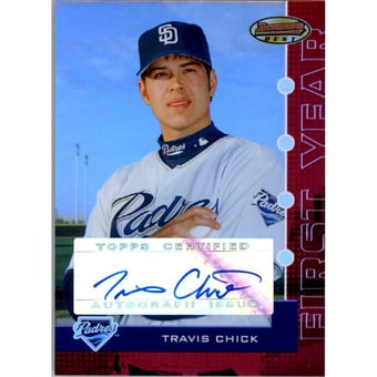 2005 Bowman's Best Red #101 Travis Chick FY AU
