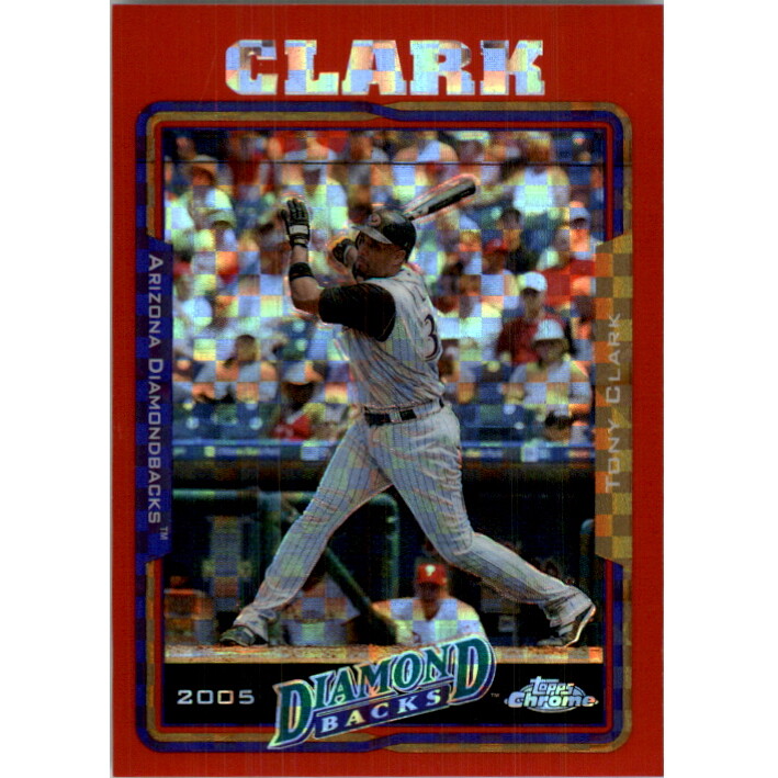2005 Topps Chrome Update Red X-Fractors #3 Tony Clark. rookie card picture