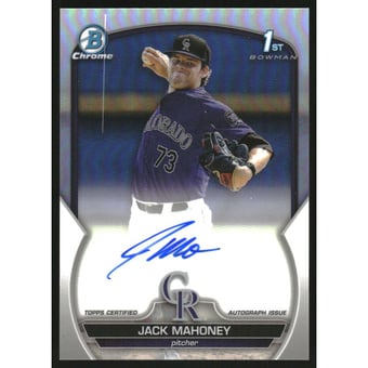 2023 Bowman Chrome Draft Autographs Refractors #CDAJM Jack Mahoney