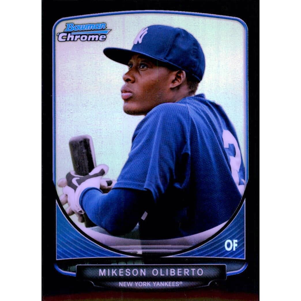 2013 Bowman Chrome Prospects Black Refractors #BCP94 Mikeson Oliberto