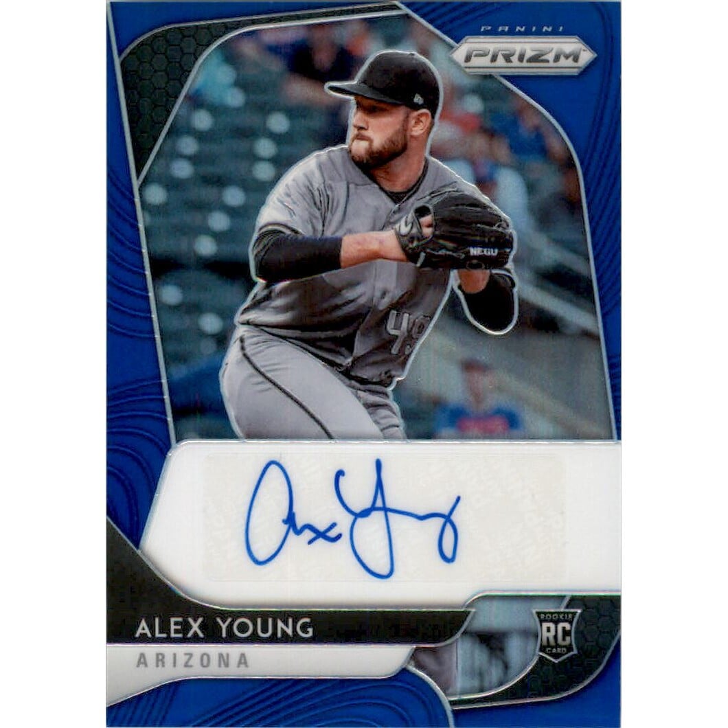 2020 Panini Prizm Rookie Autographs Prizms Blue #66 Alex Young/75