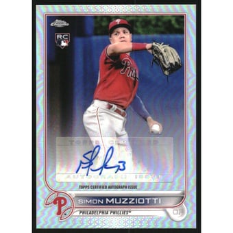 2022 Topps Chrome Update Autographs #ACSM Simon Muzziotti