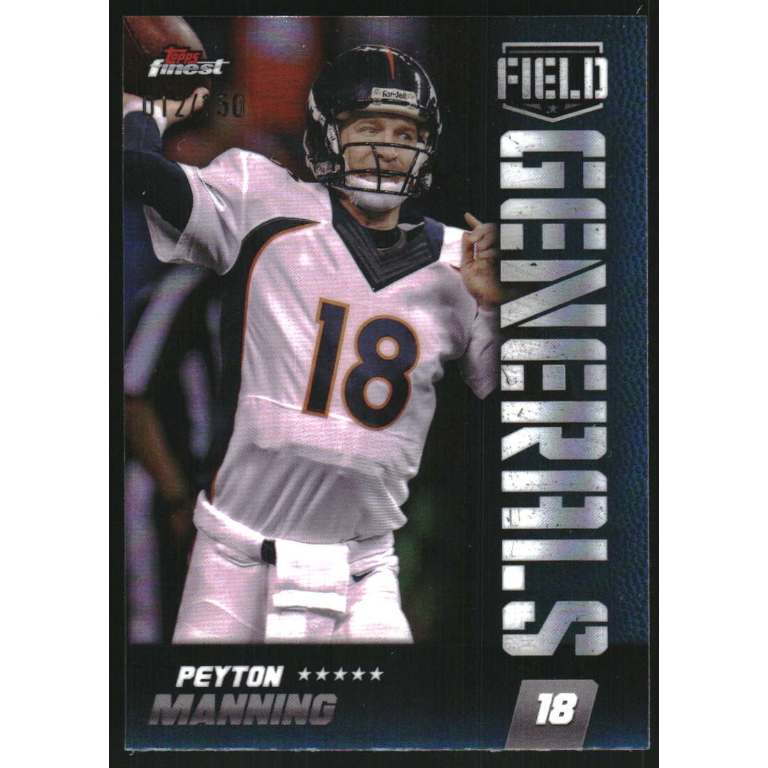 2024 Finest Field Generals Sky Blue Refractors #FG4 Peyton Manning