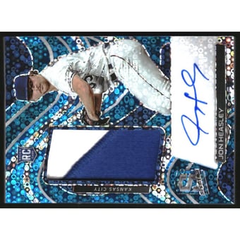 2022 Panini Chronicles Spectra Neon Blue #135 Jon Heasley JSY AU