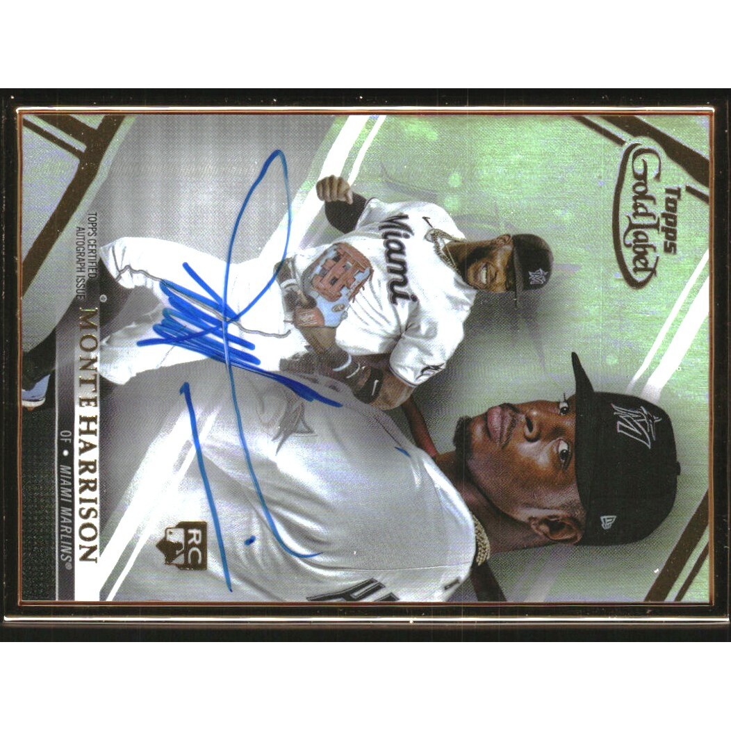2021 Topps Gold Label Framed Autographs #FAMH Monte Harrison