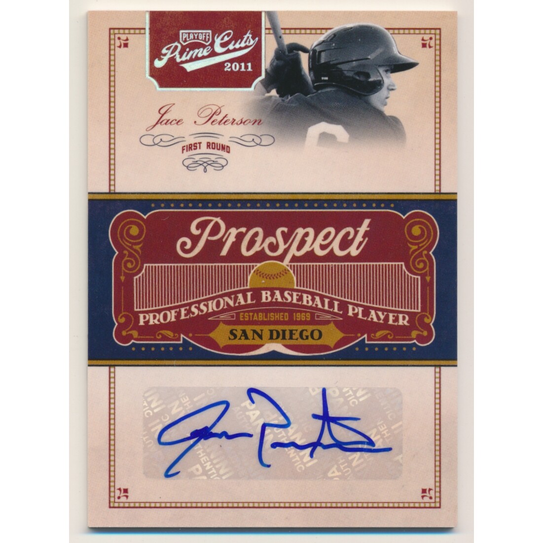 2011 Prime Cuts Prospect Signatures Silver #JP Jace Peterson/99 2011 Prime Cuts Prospect Signatures Silver #JP Jace Peterson/99