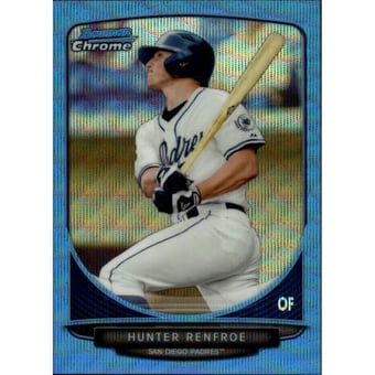2013 Bowman Chrome Draft Draft Picks Blue Wave Refractors #BDPP16 Hunter Renfroe
