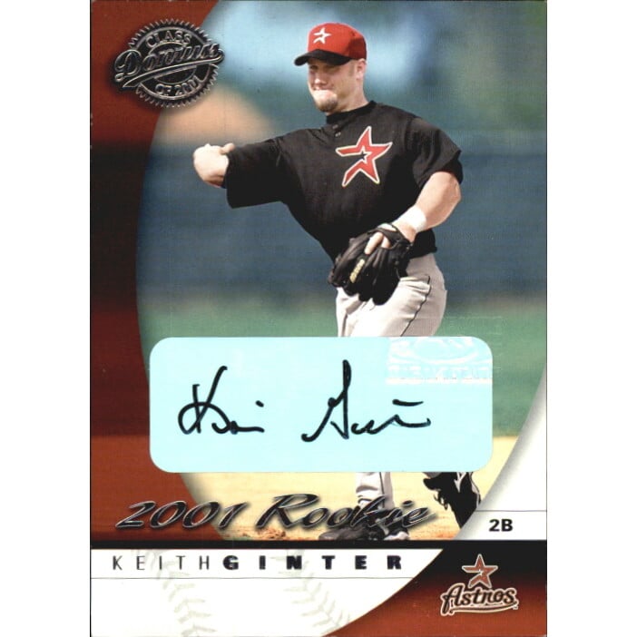 2001 Donruss Class of 2001 Rookie Autographs #178 Keith Ginter/250*. rookie card picture