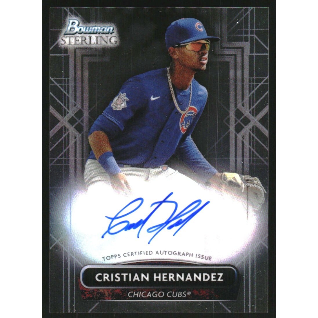 2022 Bowman Sterling Prospect Autographs #PACH Cristian Hernandez