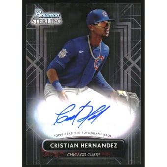 2022 Bowman Sterling Prospect Autographs #PACH Cristian Hernandez