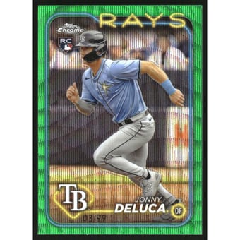 2024 Topps Chrome Green Wave Refractors #163 Jonny Deluca