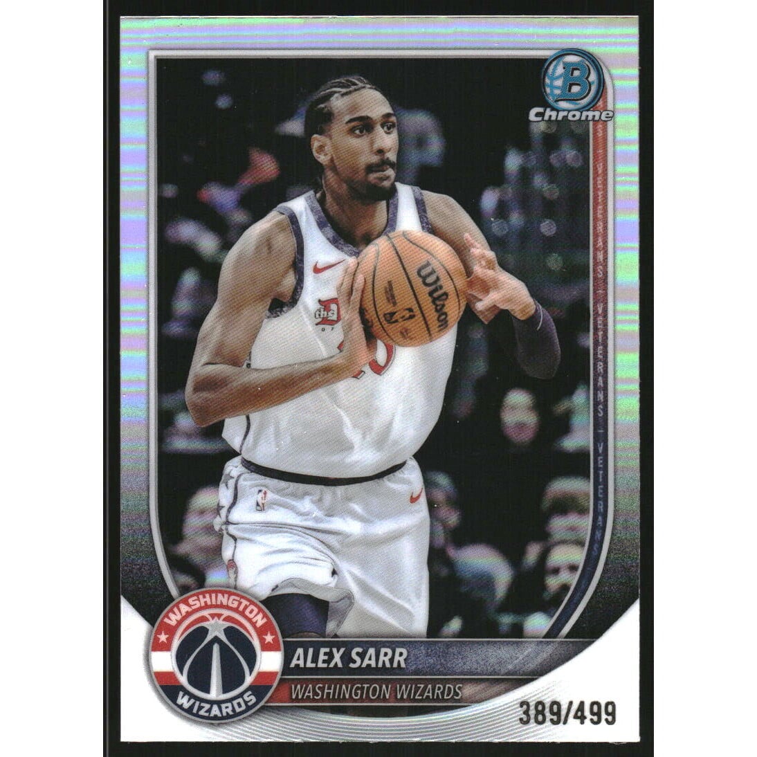 2025-26 Bowman Chrome Refractors #BCV99 Alex Sarr 2025-26 Bowman Chrome Refractors #BCV99 Alex Sarr