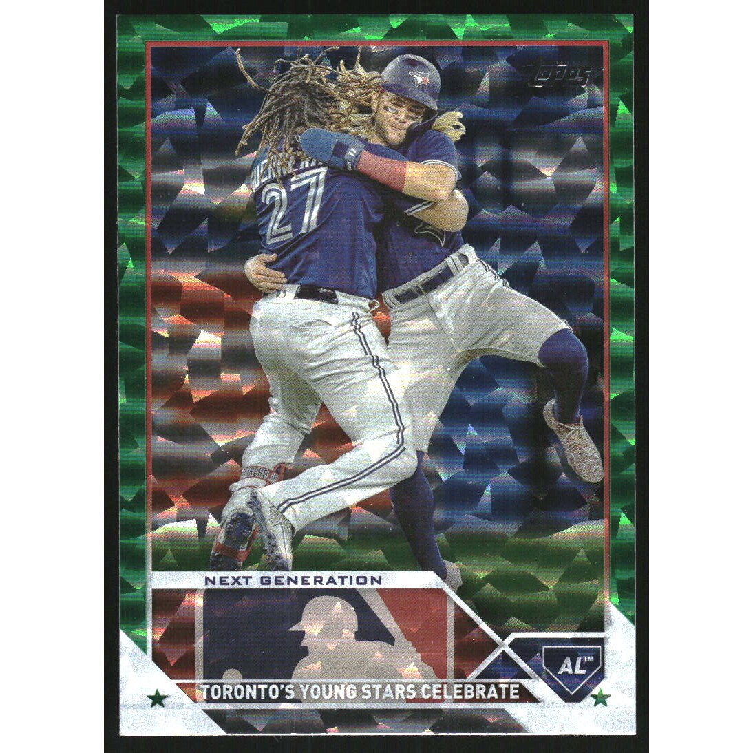 2023 Topps Green Foil #216 Next Generation/Vladimir Guerrero Jr./Bo Bichette