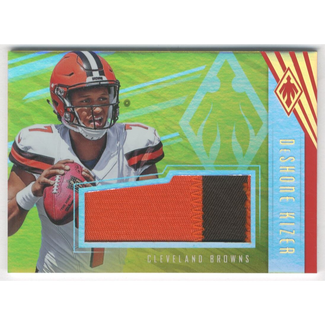 2017 Panini Phoenix Rookie Jumbo Jerseys Yellow Prime #3 DeShone Kizer