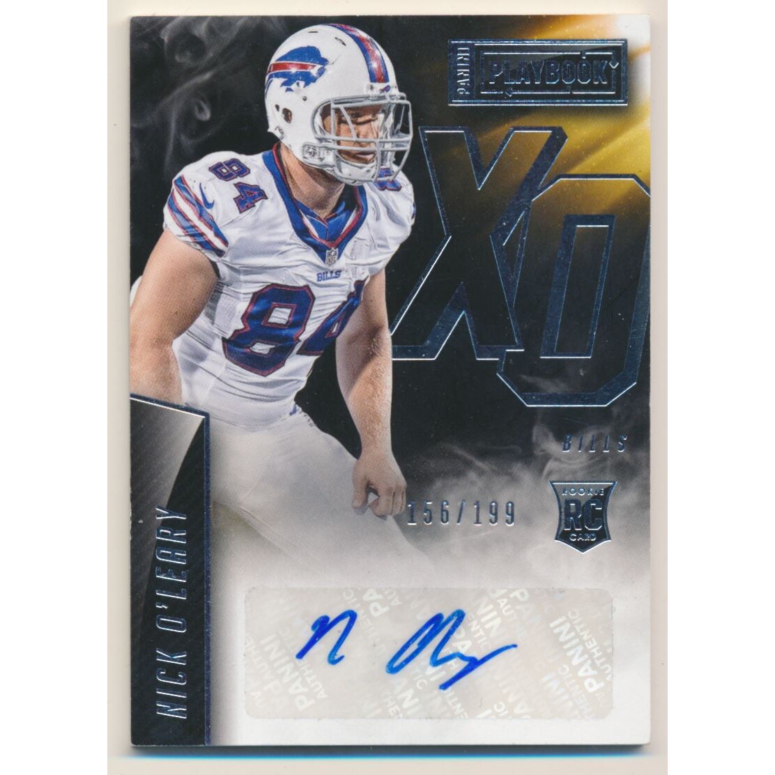 2015 Panini Playbook Rookie X's and O's Signatures #24 Nick O'Leary. rookie card picture