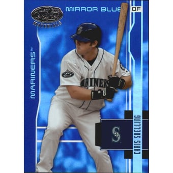 2003 Leaf Certified Materials Mirror Blue #166 Chris Snelling