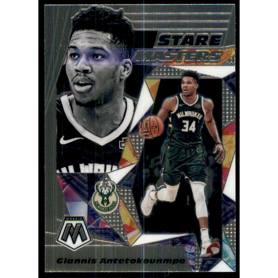 2019-20 Panini Mosaic Stare Masters #25 Giannis Antetokounmpo