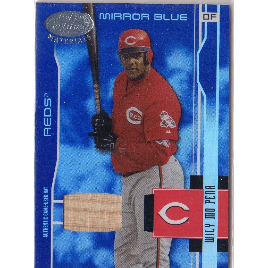 2003 Leaf Certified Materials Mirror Blue Materials #49 Wily Mo Pena Bat/100