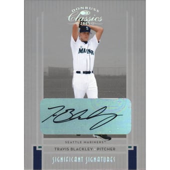 2005 Donruss Classics Significant Signatures Silver #85 Travis Blackley/200