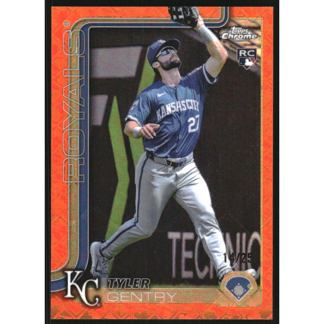 2025 Topps Chrome Logofractor Orange Refractors #218 Tyler Gentry