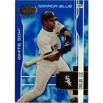 2003 Leaf Certified Materials Mirror Blue #41 Carlos Lee