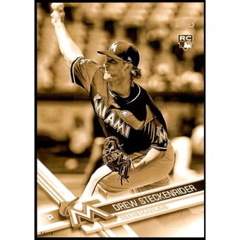 2017 Topps Update 5x7 Clear Gold #US29 Drew Steckenrider