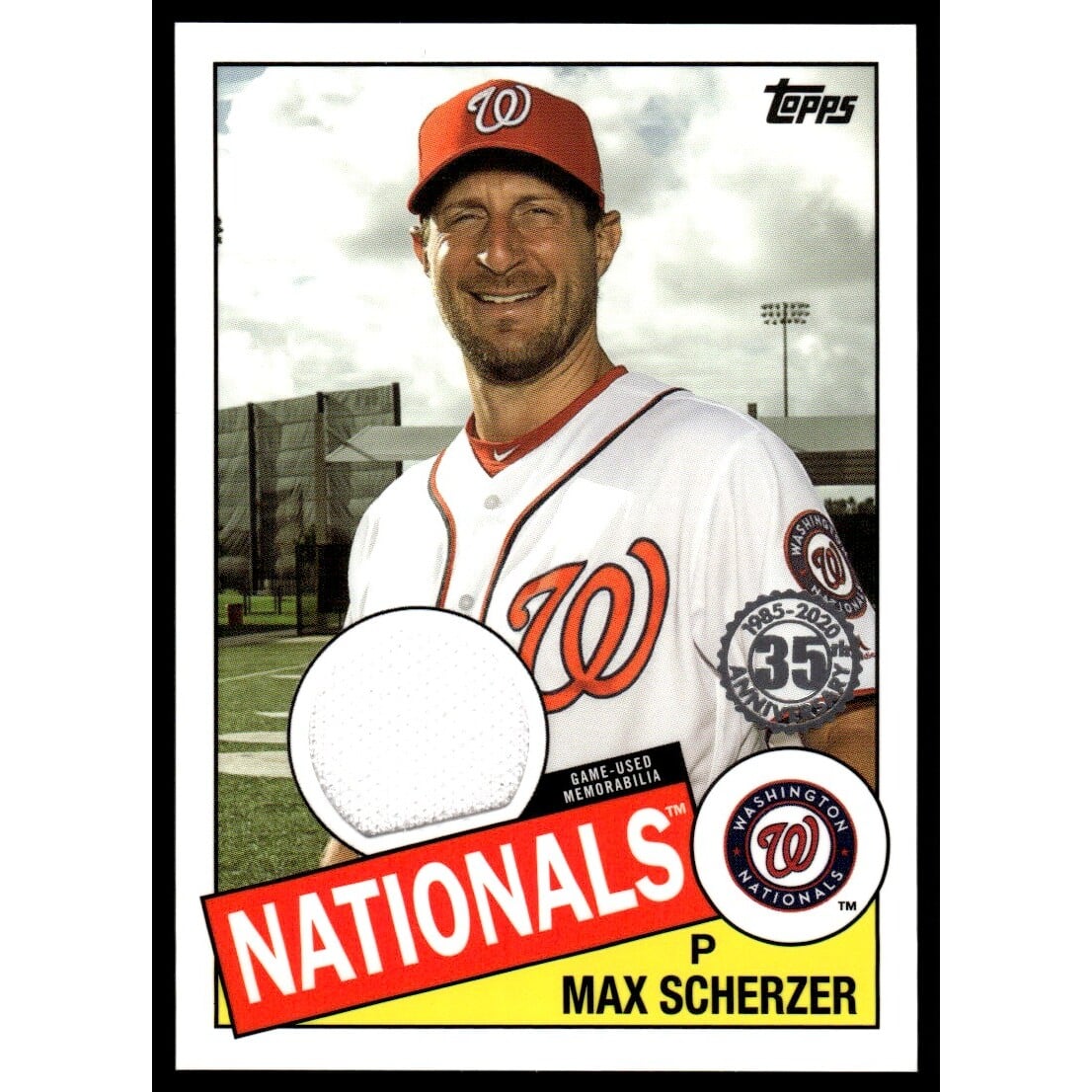 2020 Topps '85 Topps Relics #85RMS Max Scherzer