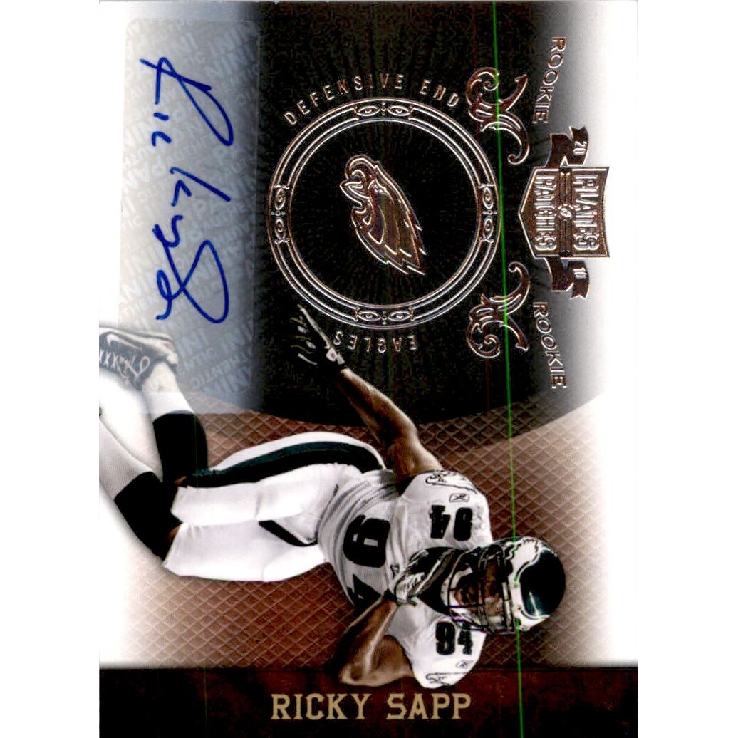 2010 Panini Plates and Patches Signatures Silver #180 Ricky Sapp
