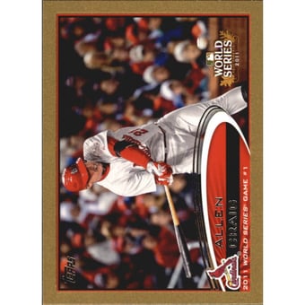 2012 Topps Mini Gold #329 Allen Craig WS HL