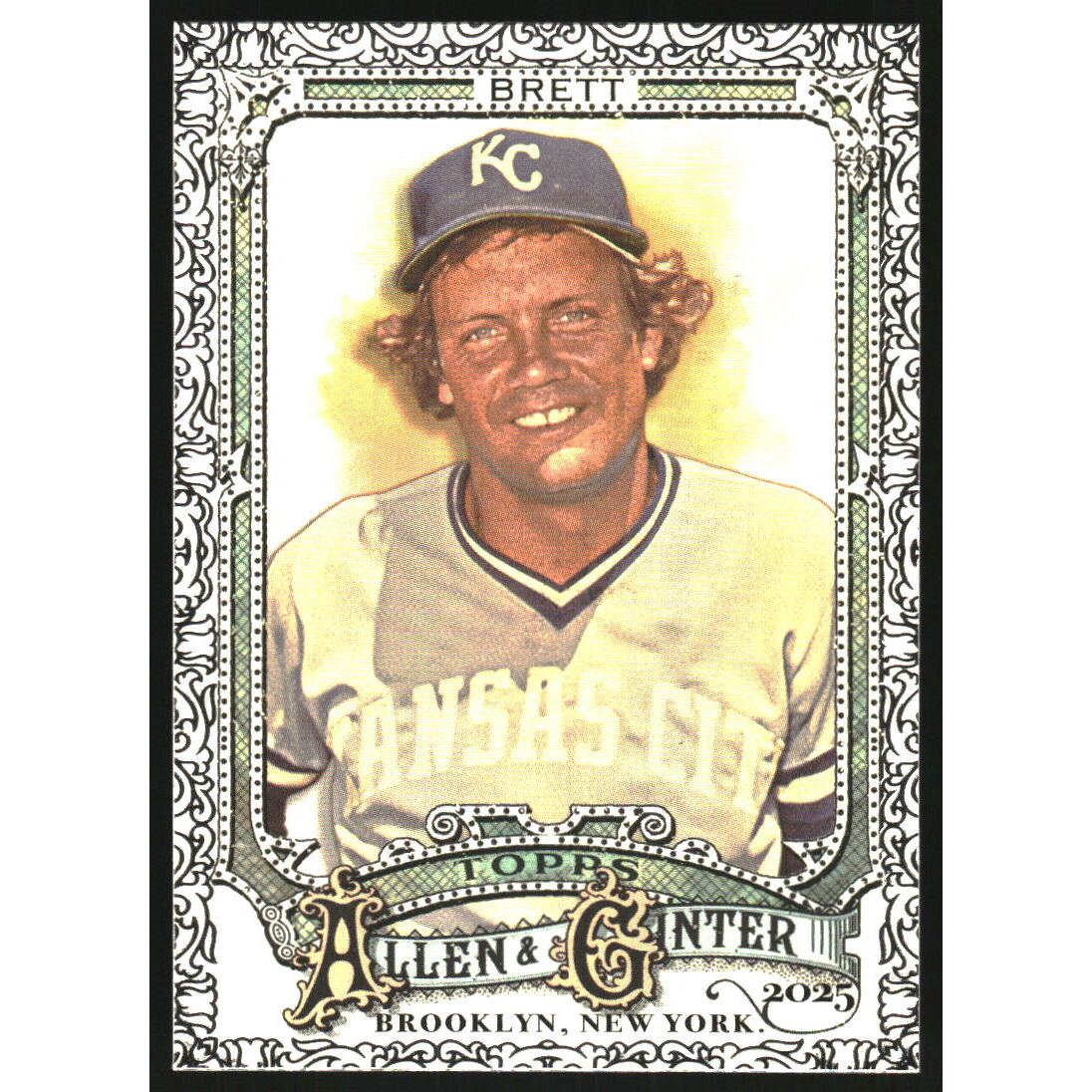 2025 Topps Allen and Ginter Foil Filagree #308 George Brett SP