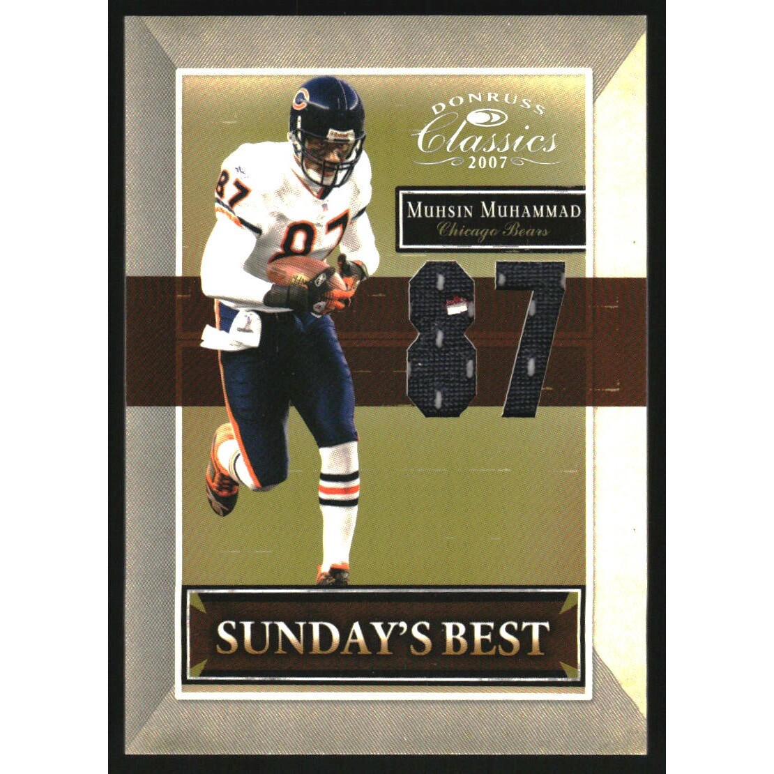 2007 Donruss Classics Sunday's Best Jerseys Jersey Numbers #13 Muhsin Muhammad/87