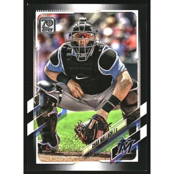 2021 Topps Black #593 Chad Wallach