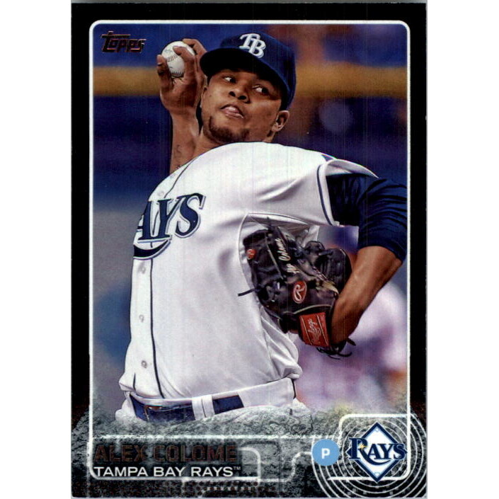 2015 Topps Black #396 Alex Colome. rookie card picture