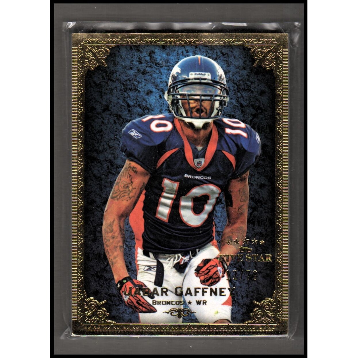 2010 Topps Five Star #62 Jabar Gaffney. rookie card picture