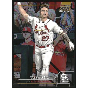 2022 Stadium Club Chrome Gold Refractors #299 Tyler O'Neill