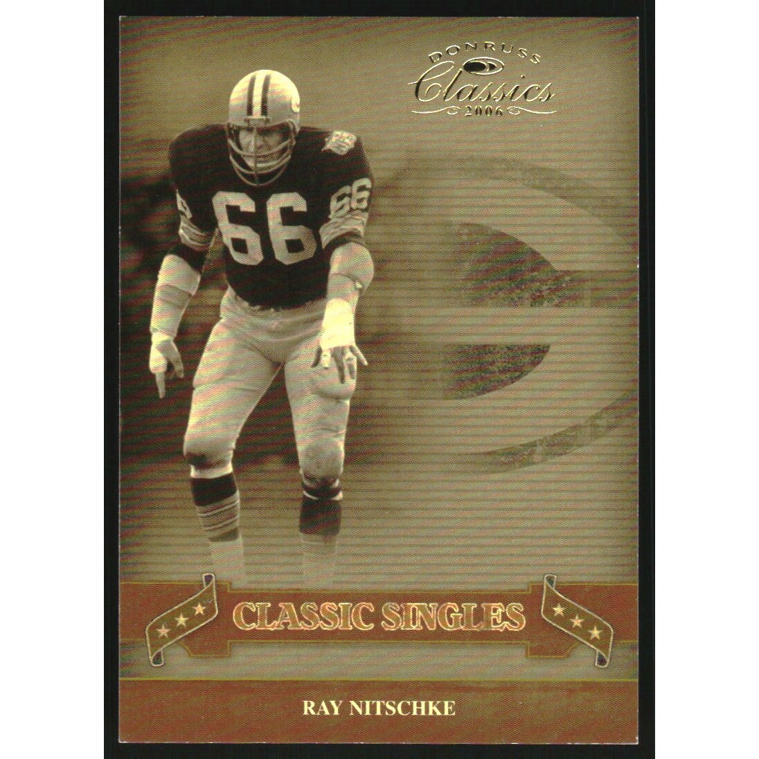 2006 Donruss Classics Classic Singles Gold #28 Ray Nitschke. rookie card picture