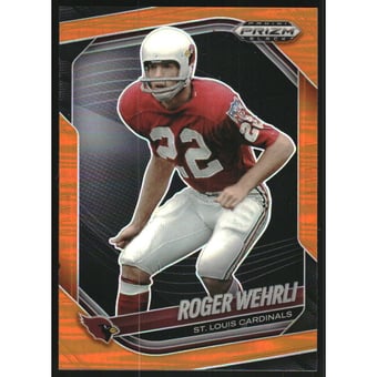 2025 Panini Prizm Black Prizms Orange #138 Roger Wehrli