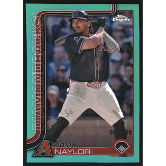 2025 Topps Chrome Aqua Refractors #15 Josh Naylor