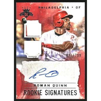 2017 Diamond Kings DK Rookie Signature Materials #RSRQ Roman Quinn/299
