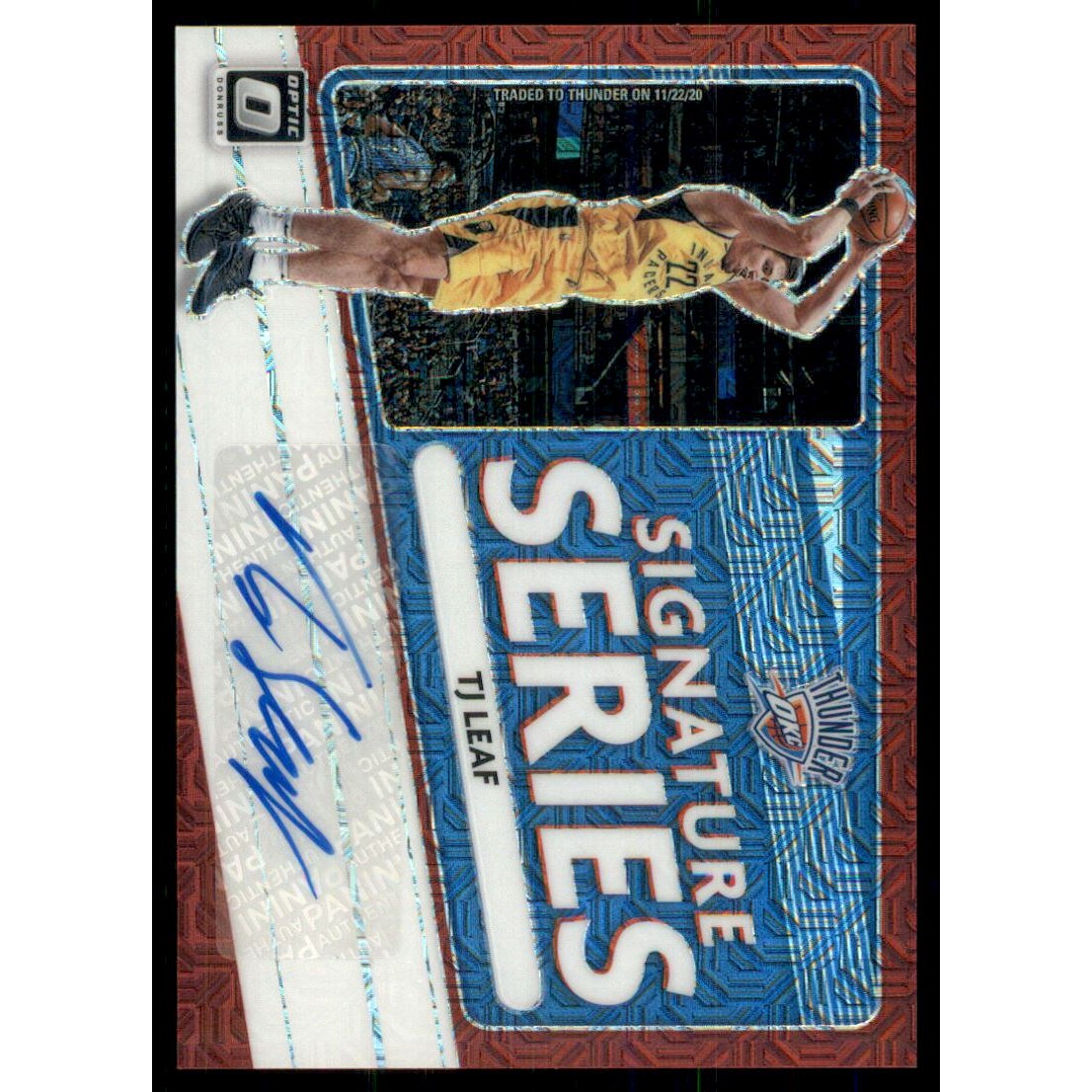 2020-21 Donruss Optic Signature Series Choice #26 TJ Leaf 2020-21 Donruss Optic Signature Series Choice #26 TJ Leaf