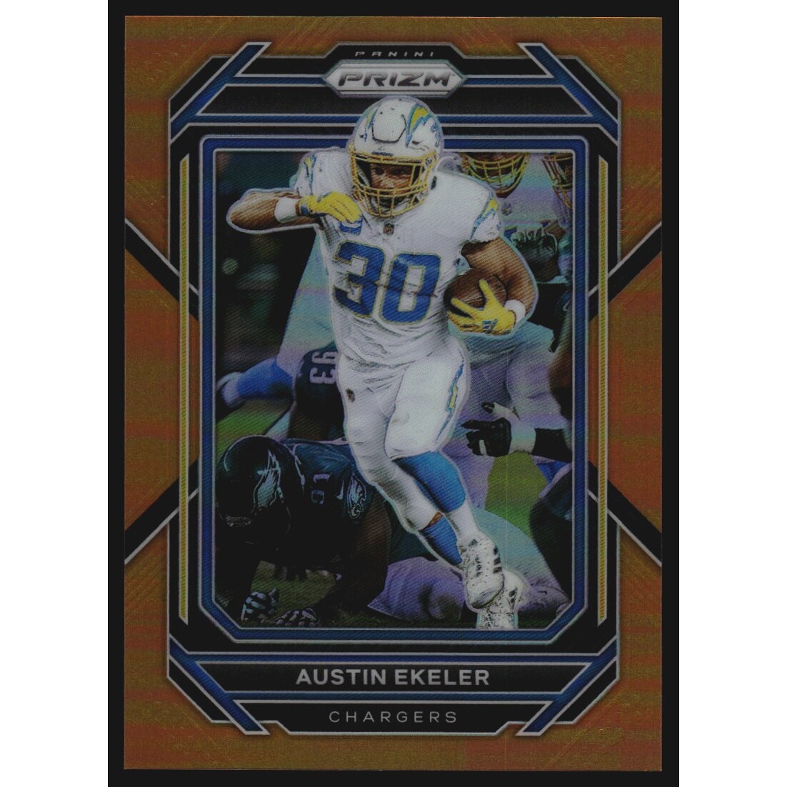 2022 Panini Prizm Prizms Orange #150 Austin Ekeler